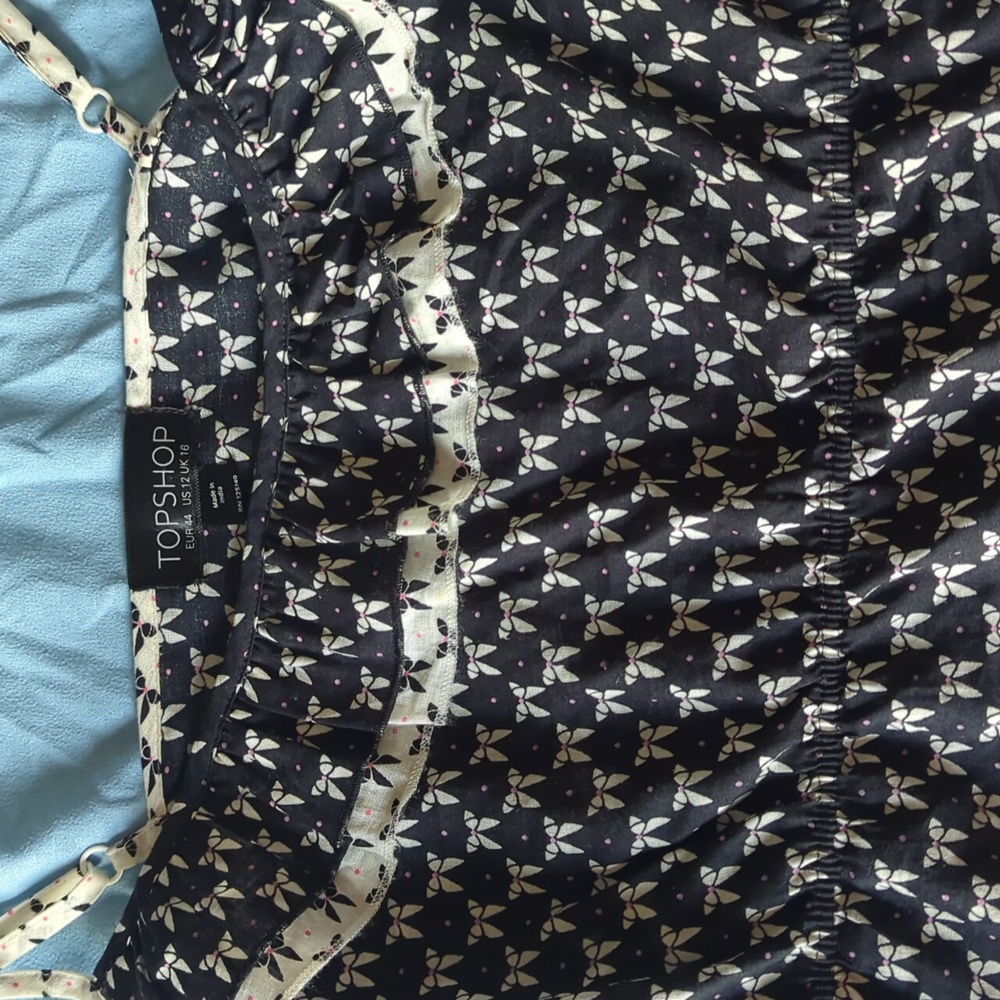 Bow y2k babydoll top